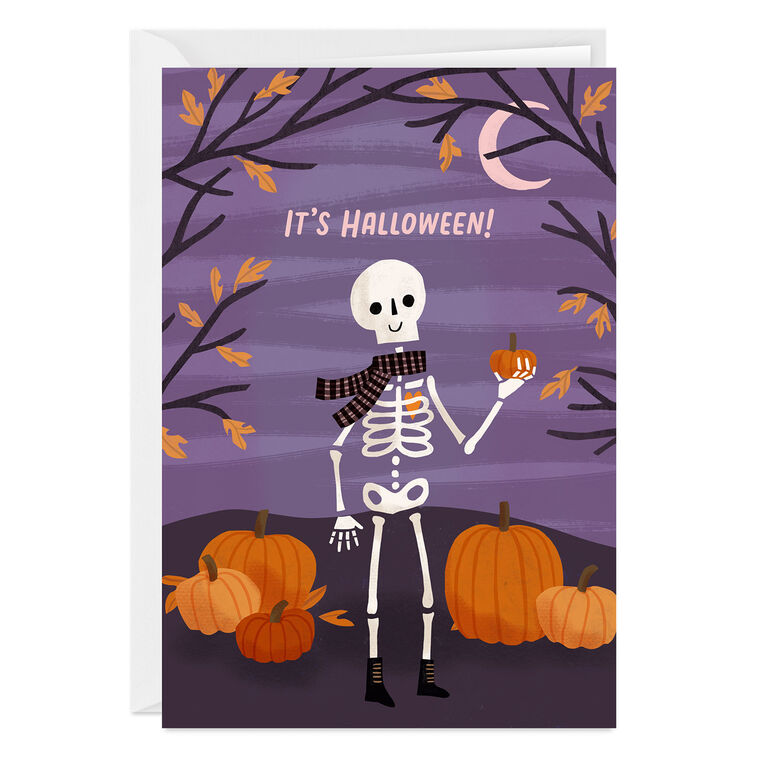 hallmark Chill Skeleton Custom Halloween Card