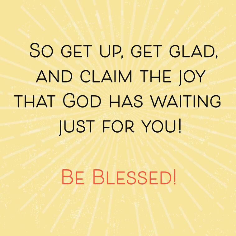 Hallmark Claim God's Joy Birthday Card