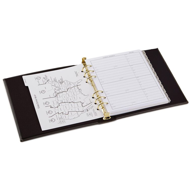 Hallmark Classic Charcoal Address Book