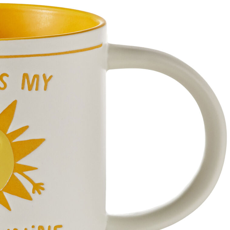 Hallmark Coffee Is My Morning Wine Funny Mug 16 Oz