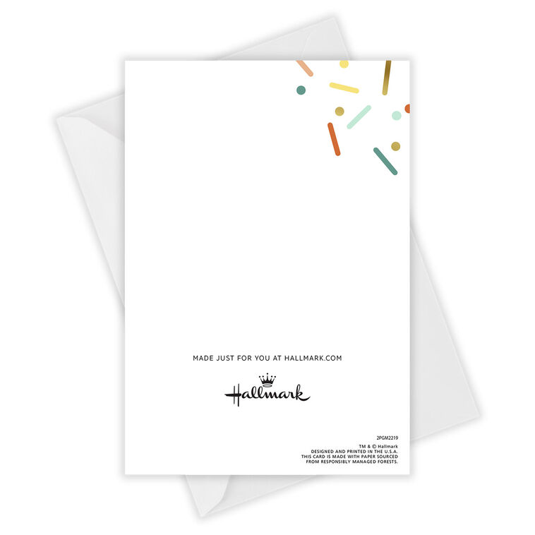 Hallmark Colorful Confetti Custom Card