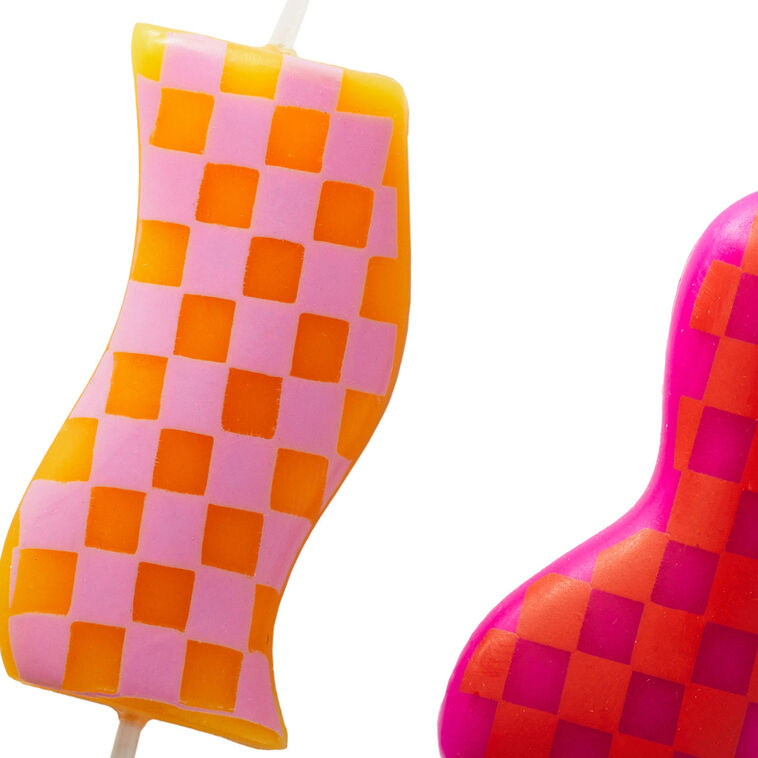 Hallmark Colorful Geo Party Candles Pack Of 3