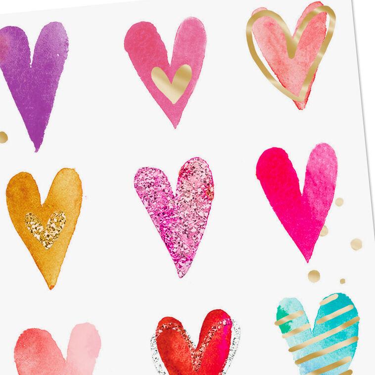 Hallmark Colorful Hearts Blank Card