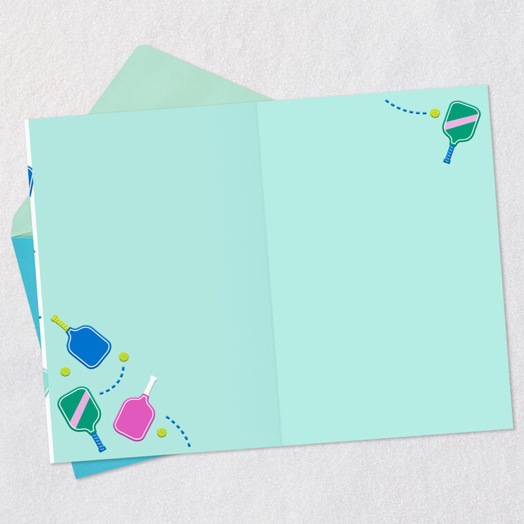Hallmark Colorful Pickleball Paddles Blank Card