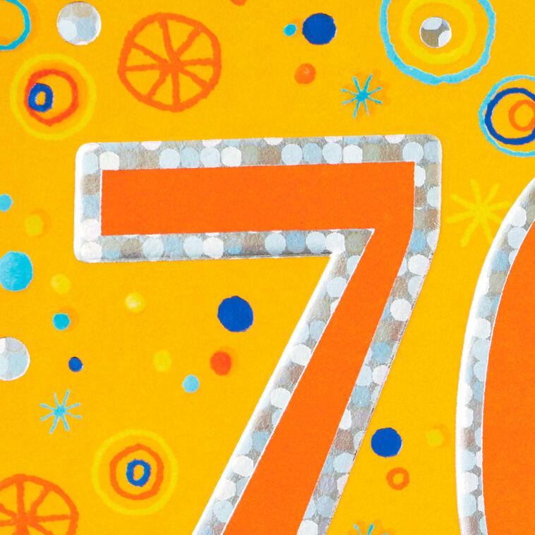 Hallmark Colorful Years 70th Birthday Card