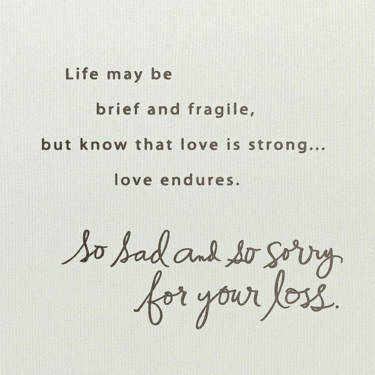 Hallmark Comfort Peace And Memories Sympathy Card