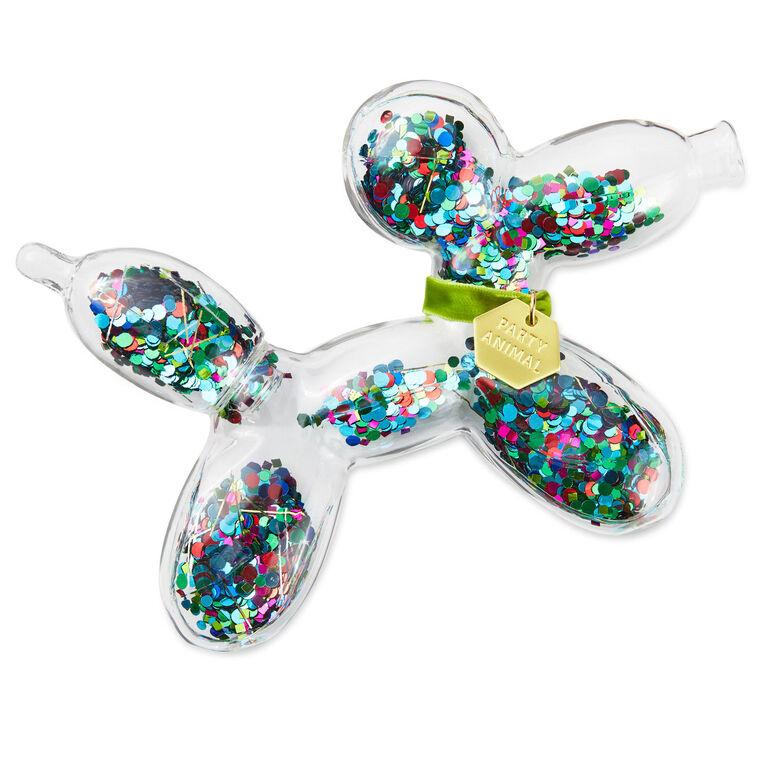 Hallmark Confetti-Filled Glass Balloon Dog