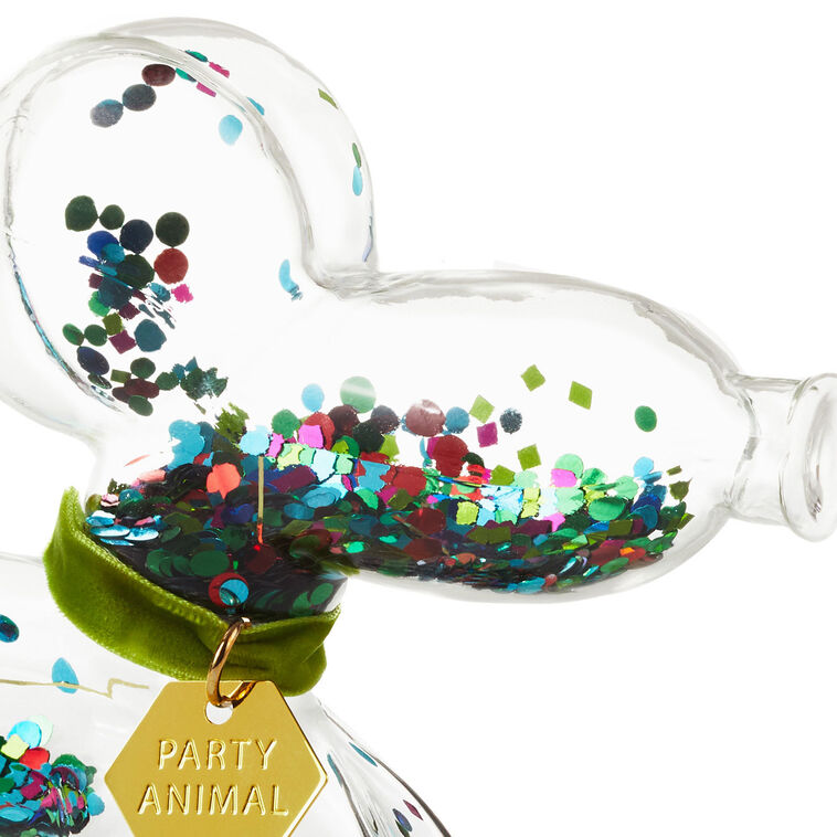 Hallmark Confetti-Filled Glass Balloon Dog