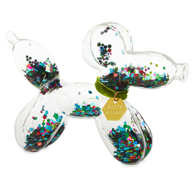 hallmark Confetti-Filled Glass Balloon Dog
