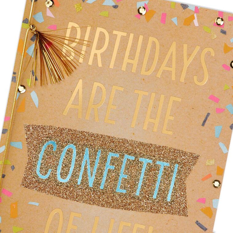 Hallmark Confetti Of Life Birthday Card