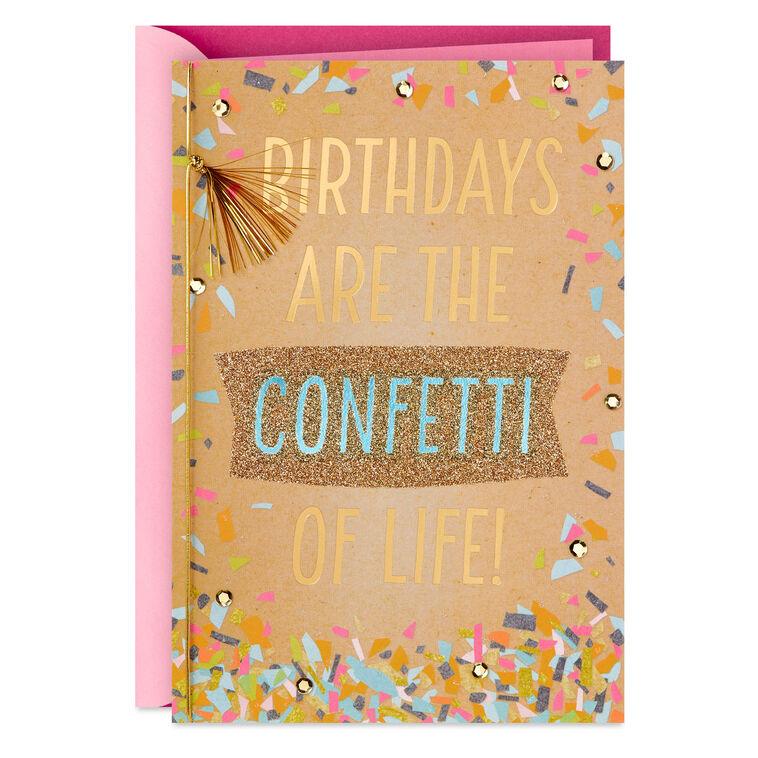 hallmark Confetti of Life Birthday Card