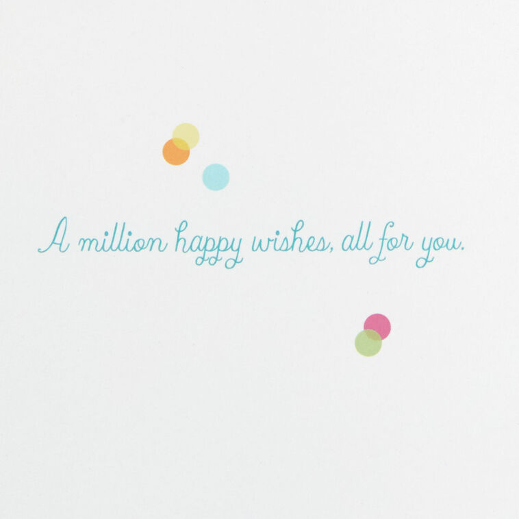 Hallmark Confetti Wishes Birthday Card