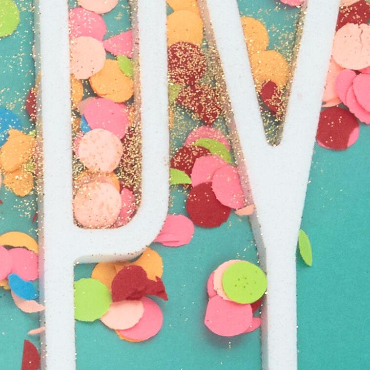 Hallmark Confetti Wishes Birthday Card