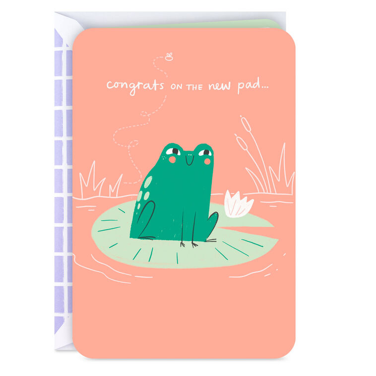 hallmark Congrats on the New Pad New Home Card