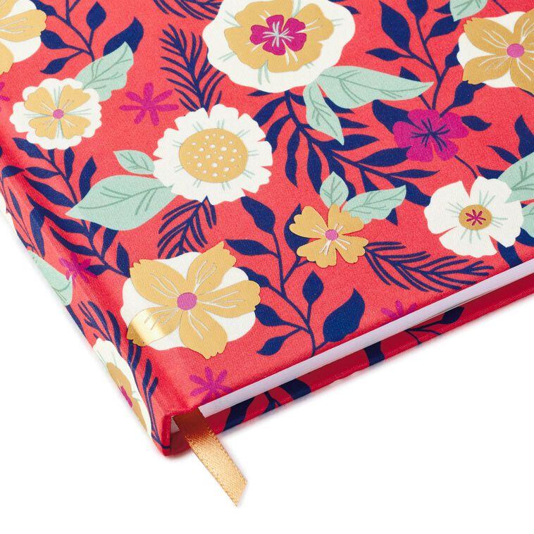 Hallmark Coral With Floral Hardback Notebook