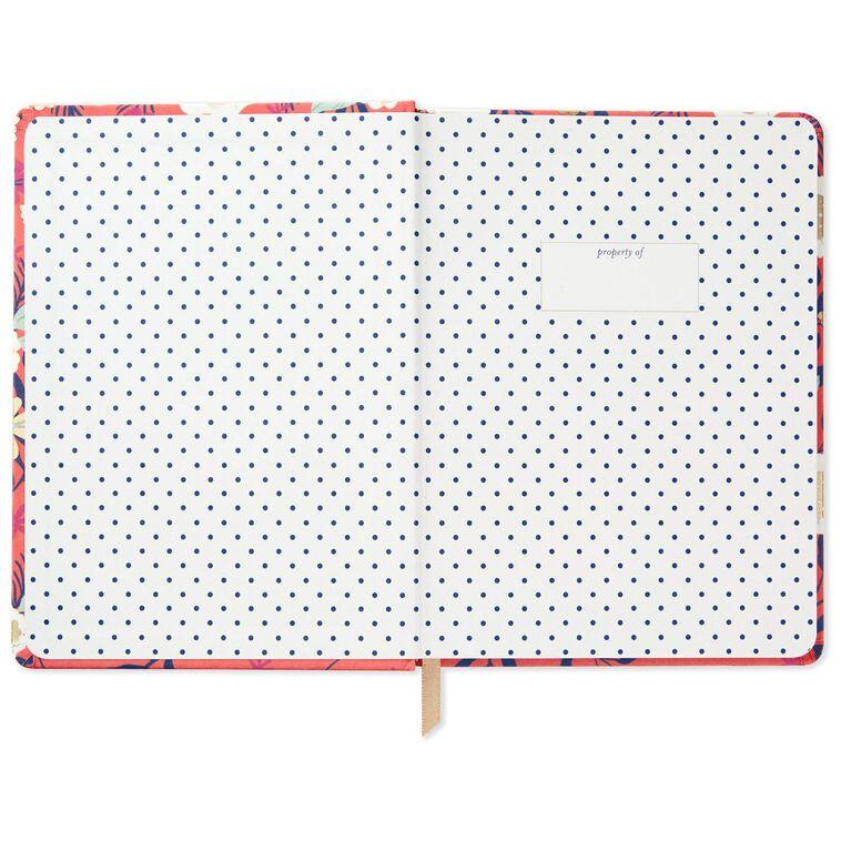 Hallmark Coral With Floral Hardback Notebook