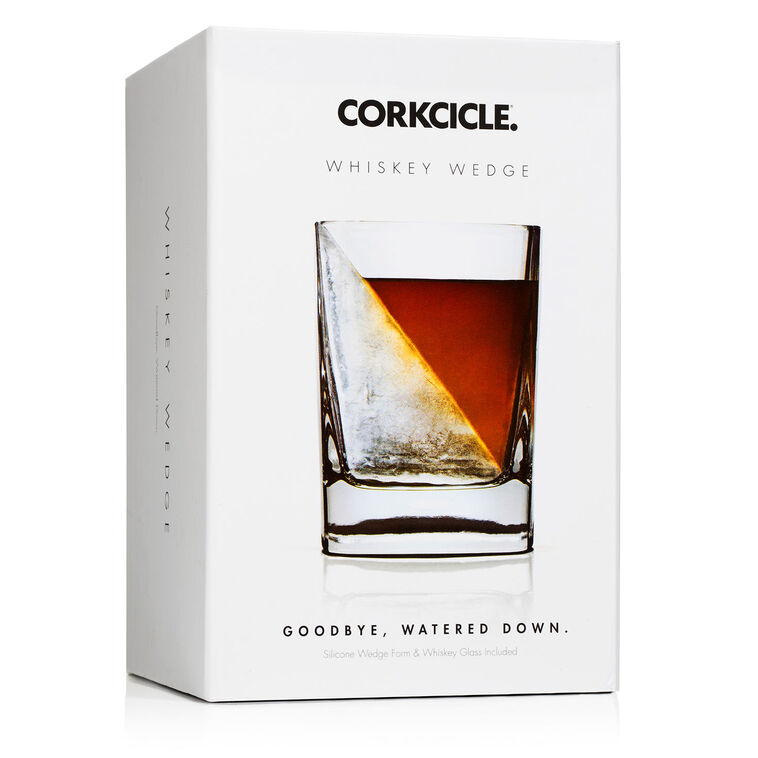 Hallmark Corkcicle Whiskey Wedge Lowball Glass