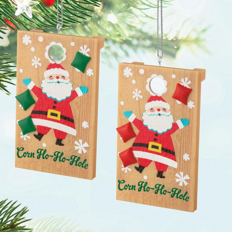 Hallmark Corn Ho-Ho-Hole Ornaments Set Of 2