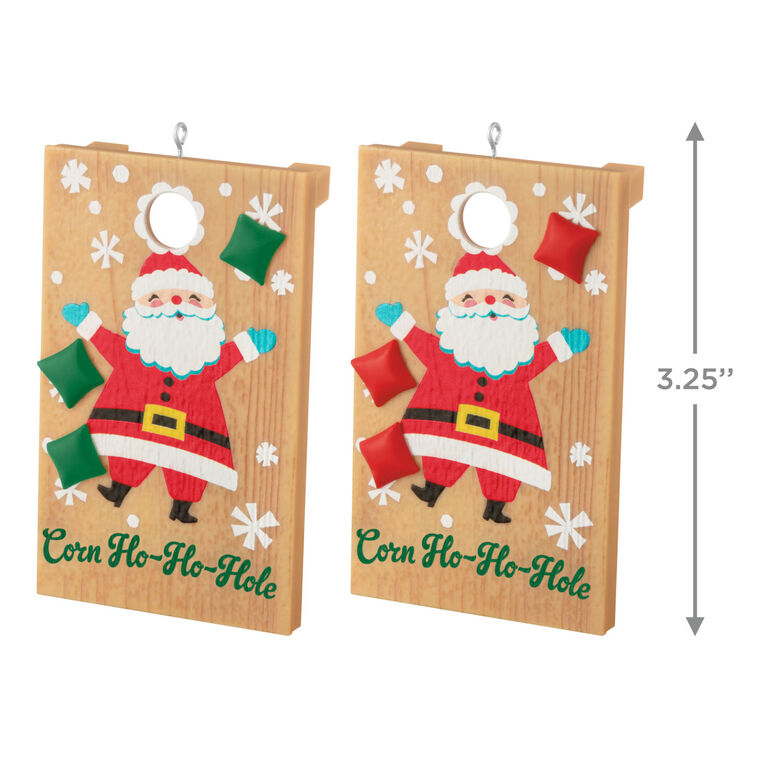 Hallmark Corn Ho-Ho-Hole Ornaments Set Of 2