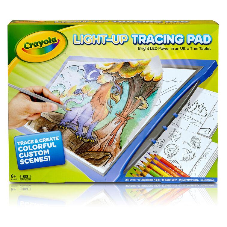 hallmark Crayola Blue Light-Up Tracing Pad