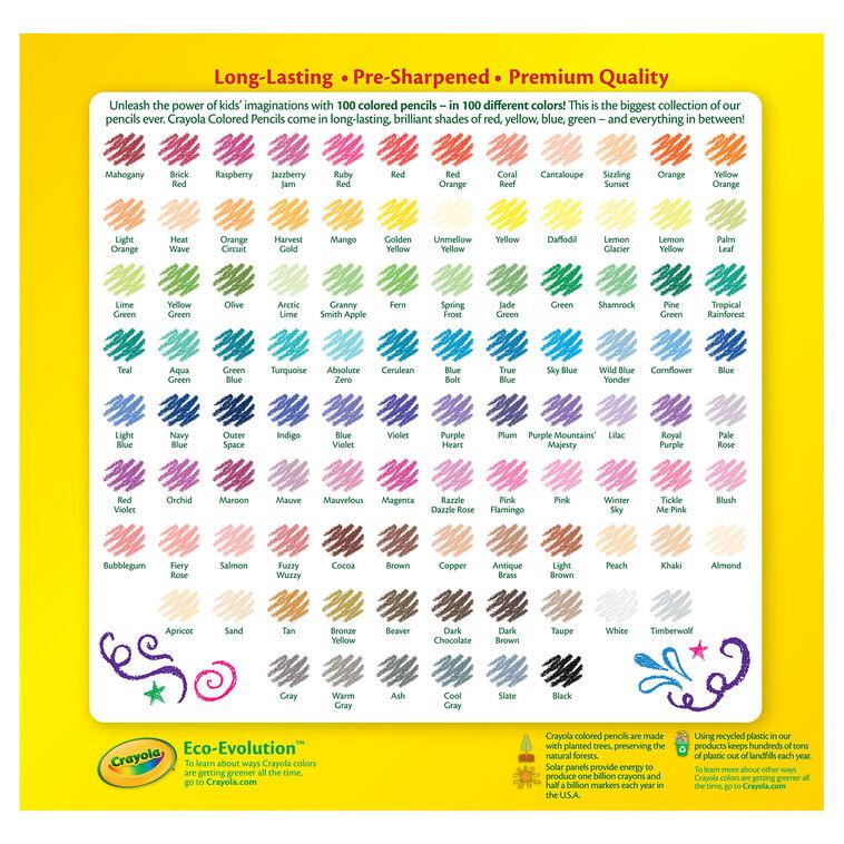 Hallmark Crayola Colored Pencils 100-Count Box