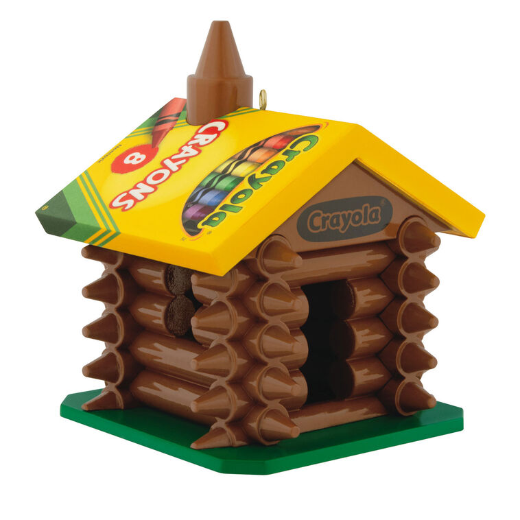 hallmark Crayola® Colorful Log Cabin Ornament