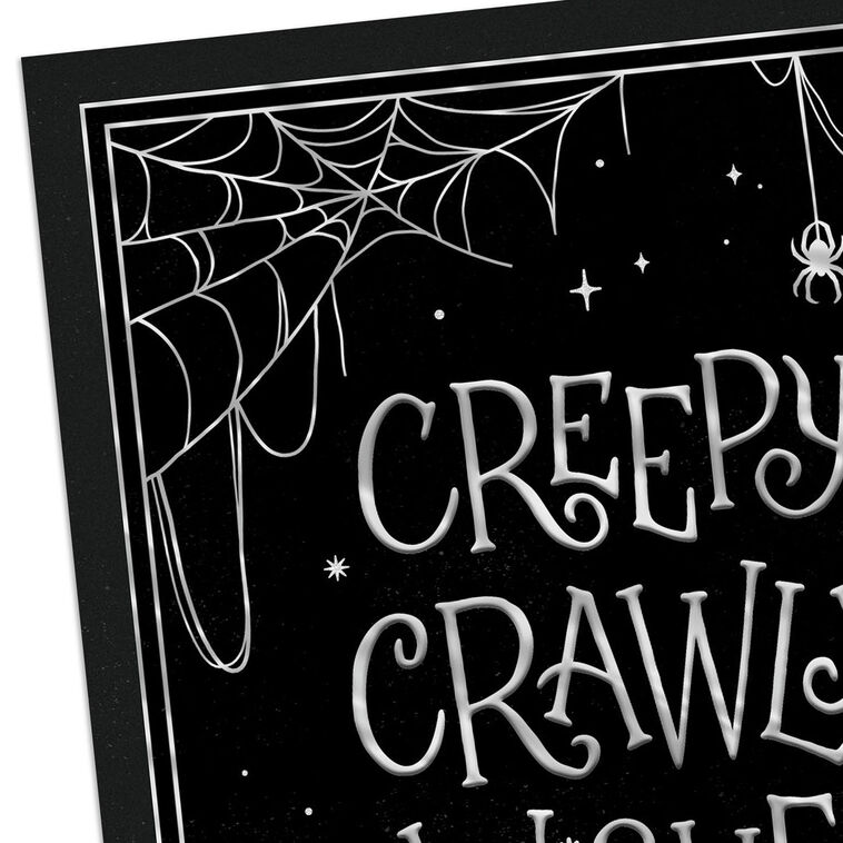Hallmark Creepy Crawly Wishes Halloween Card