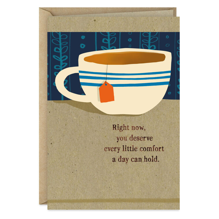 hallmark Cup of Hot Tea Get Well Card