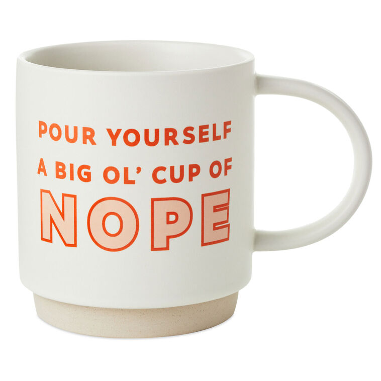hallmark Cup of Nope Funny Mug 16 oz