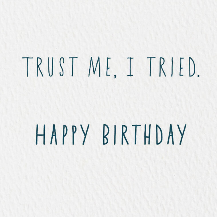 Hallmark Cupcakes Don't Fit Funny Birthday Card