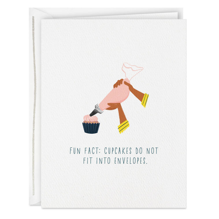 hallmark Cupcakes Don't Fit Funny Birthday Card