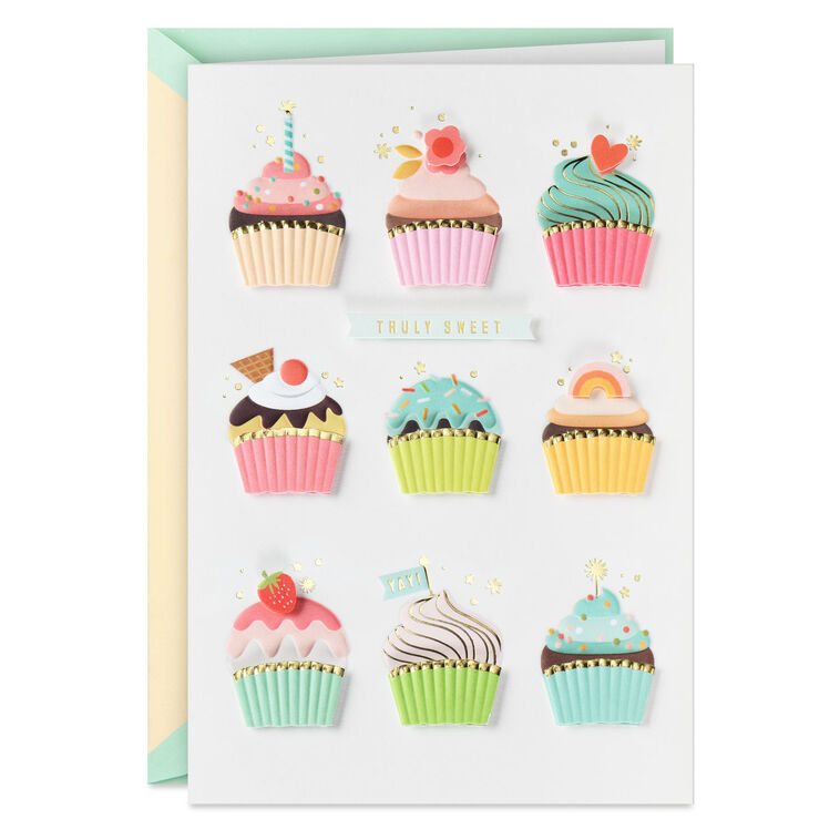 hallmark Cupcakes Truly Sweet Birthday Card