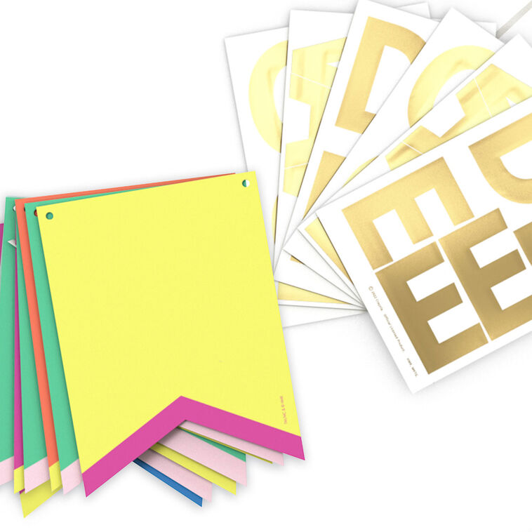 Hallmark Customizable Multicolor Party Banner Kit