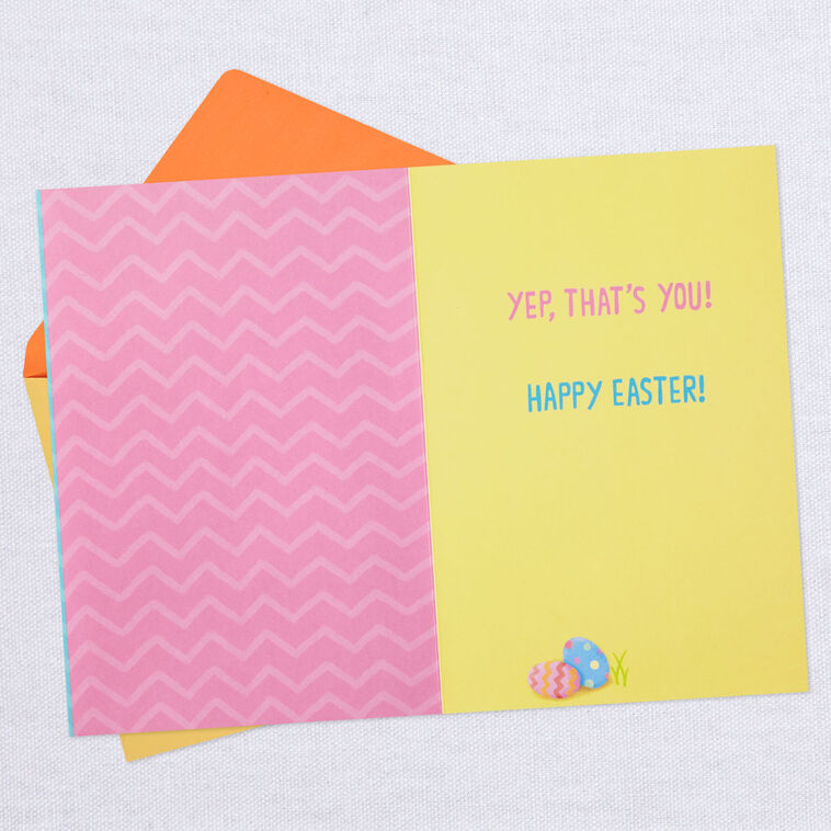 Hallmark Cute Fuzzy Bunny Easter Card