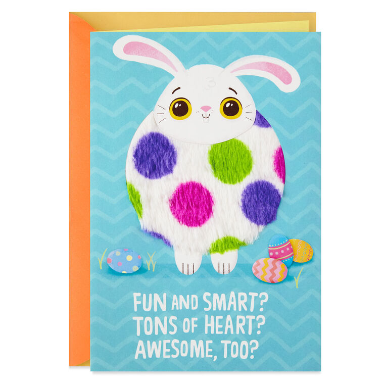 hallmark Cute Fuzzy Bunny Easter Card