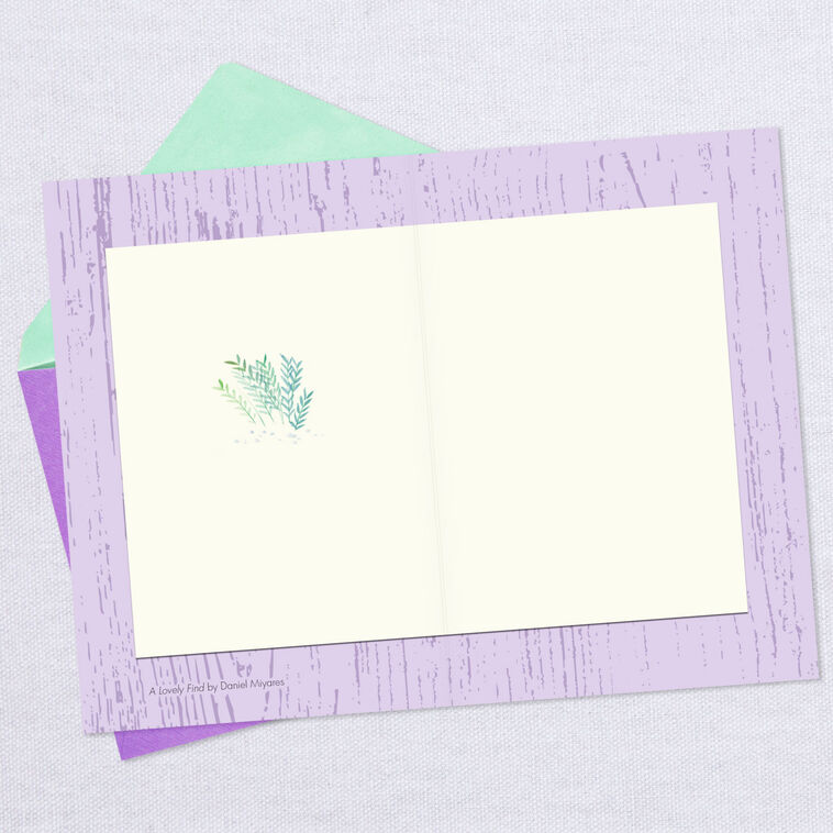 Hallmark Cute Raccoons And Flowers Blank Card