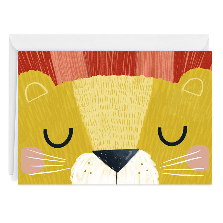 hallmark Cute Roaring Lion Custom Birthday Card