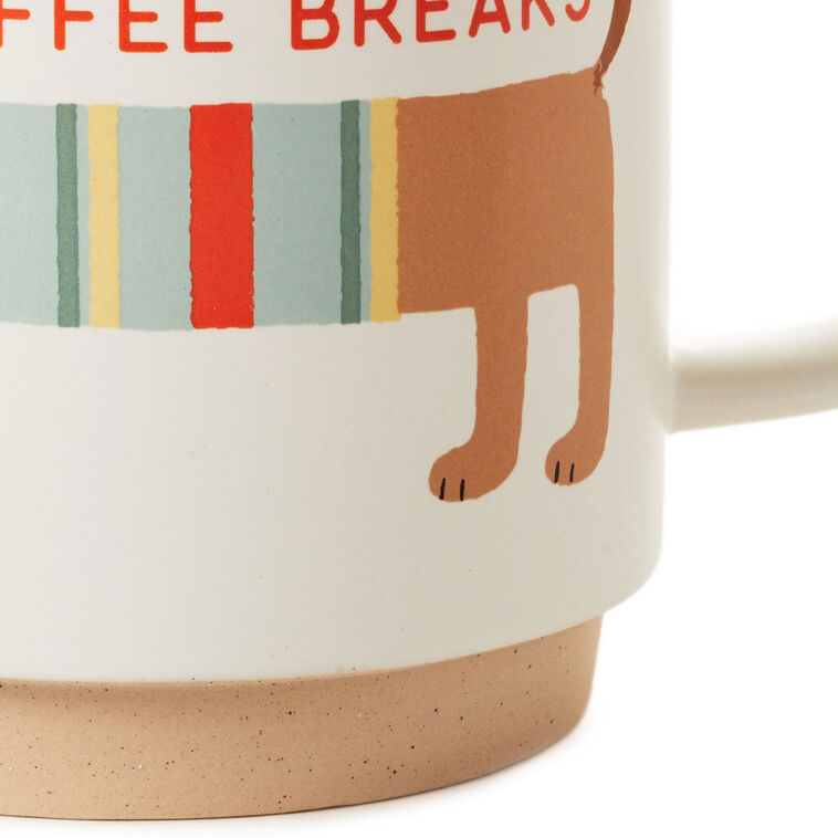 Hallmark Dachshund Long Breaks Funny Mug 16 Oz
