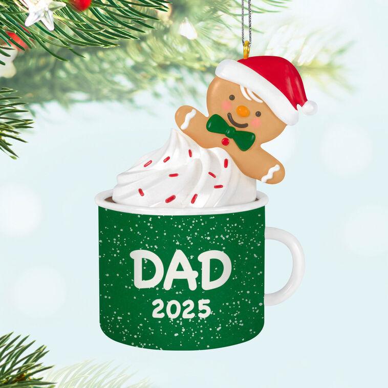 Hallmark Dad Gingerbread Boy In Mug 2025 Ornament