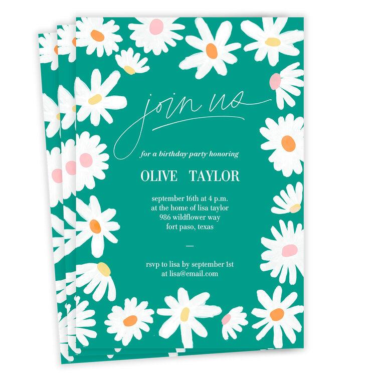 hallmark Daisies Join Us Party Invitation