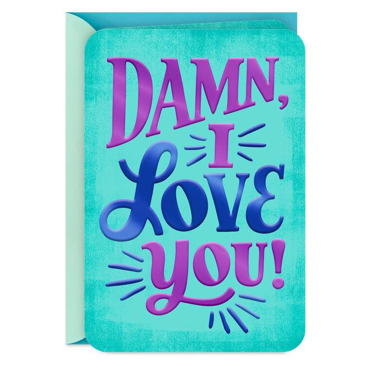 hallmark Damn I Love You Love Card