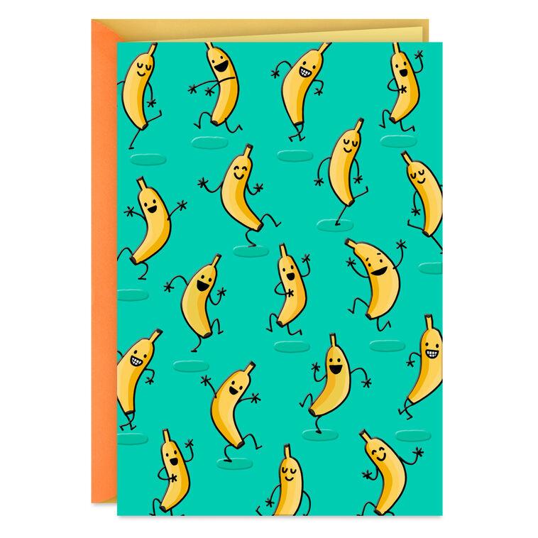 hallmark Dancing Bananas Blank Card