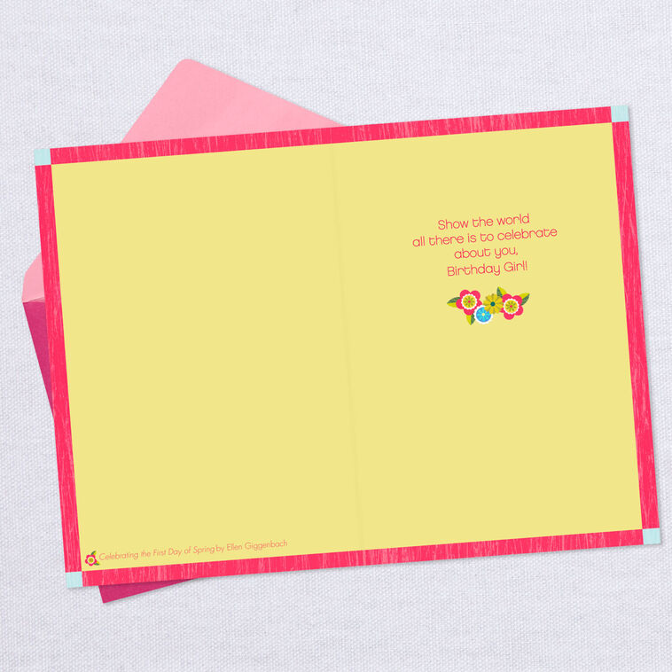 Hallmark Dancing Girl Birthday Card