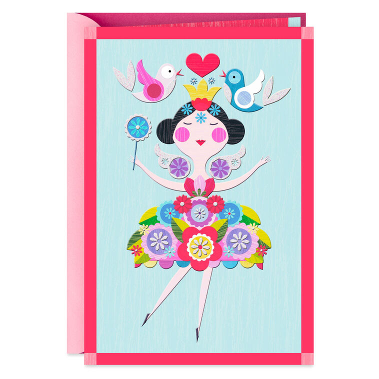 hallmark Dancing Girl Birthday Card