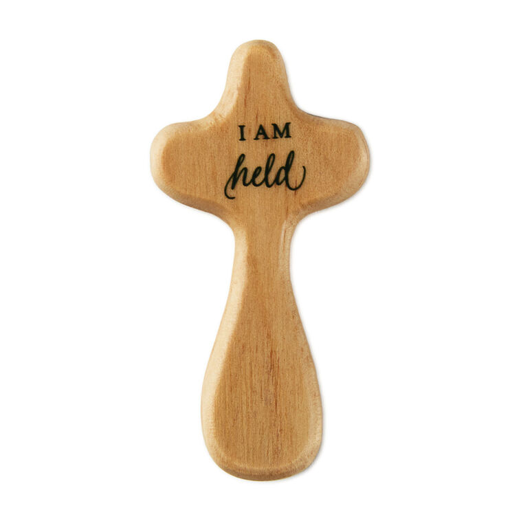 hallmark DaySpring I Am Held Comfort Cross 2.25"