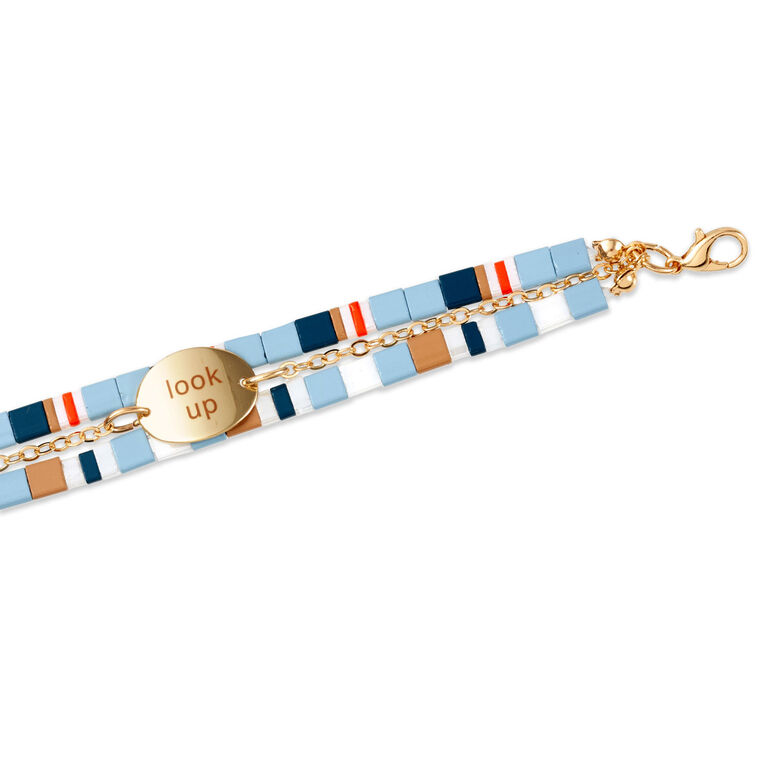 Hallmark DaySpring Look Up Triple-Strand Bracelet