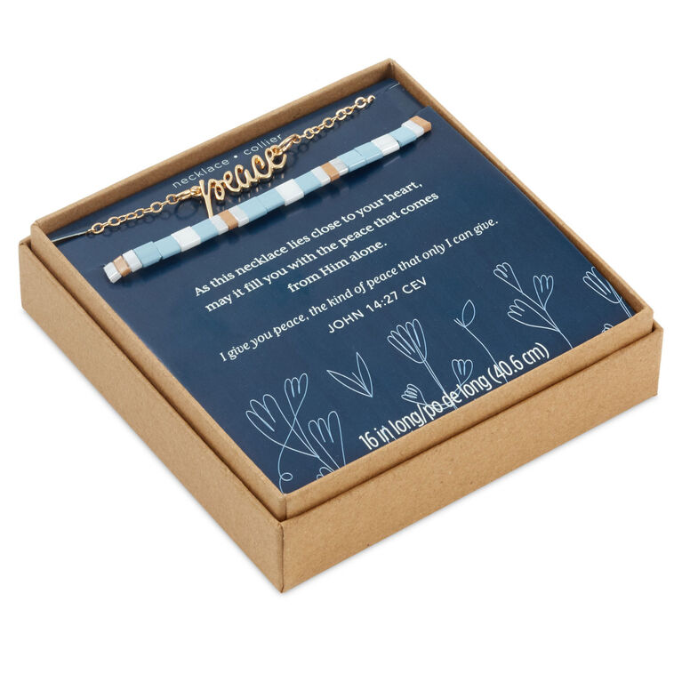 hallmark DaySpring Peace Double-Strand Necklace