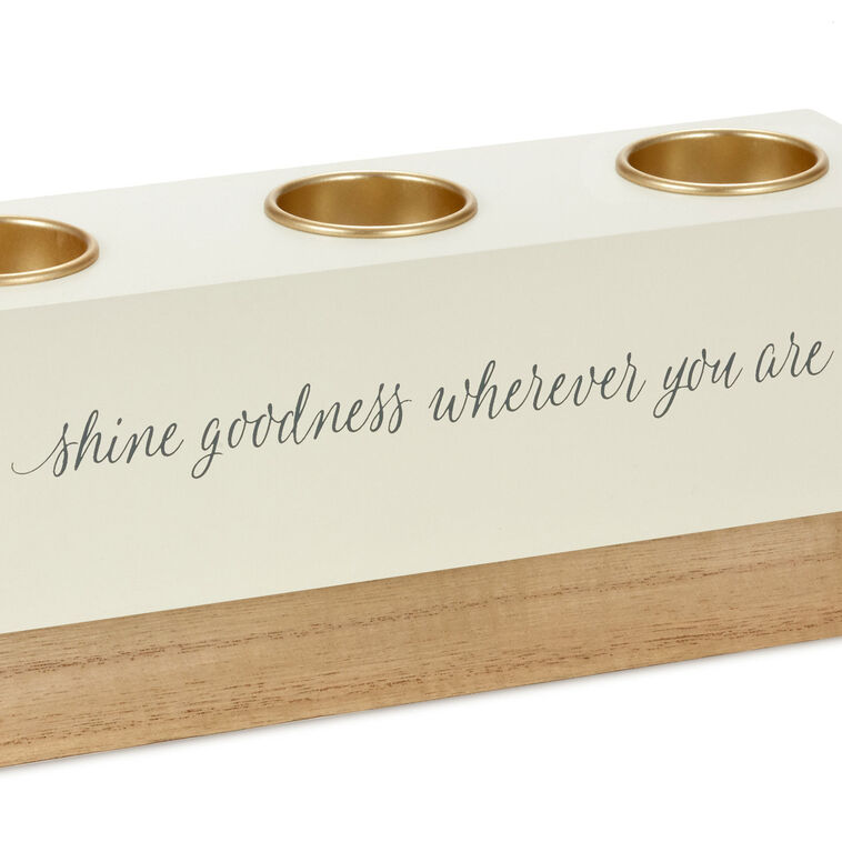 Hallmark DaySpring Shine Goodness Tealight Holder
