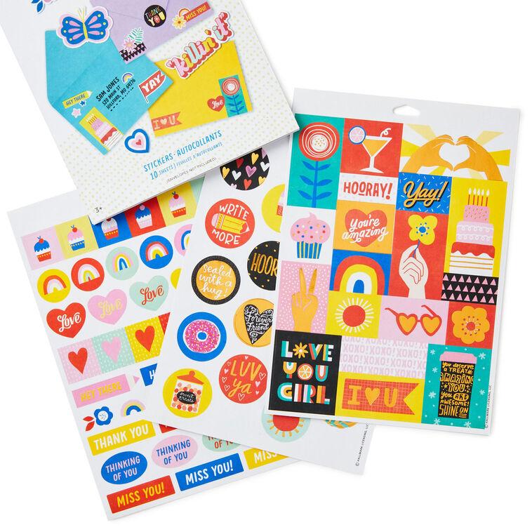 Hallmark Decorate And Send Colorful Sticker Book