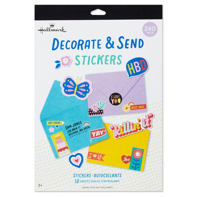 Hallmark Decorate And Send Colorful Sticker Book
